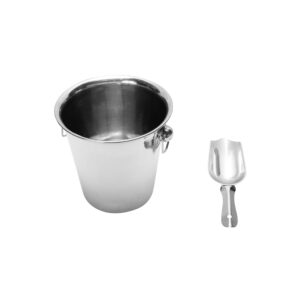 Stainless Steel Ice Bucket with Scoop