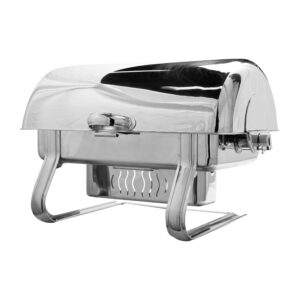 8 Quart Stainless Steel Roll Top Chafing Dish