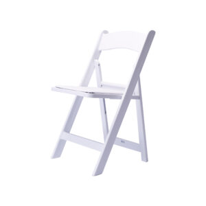 White Resin Padded Chair